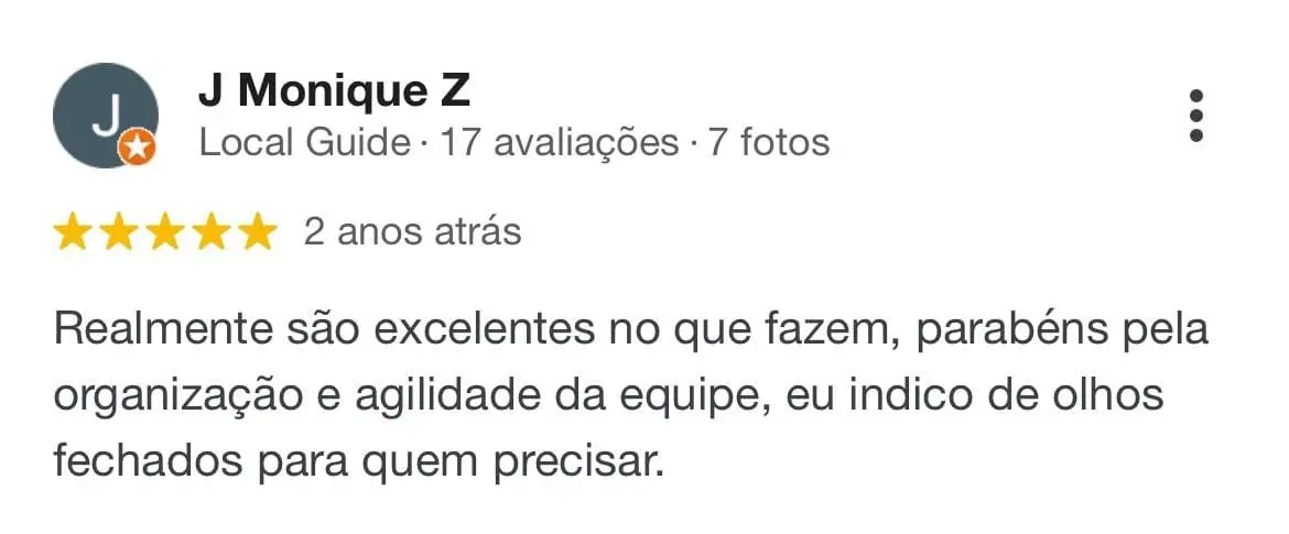 Depoimento de J Monique Z sobre Laercio Pisoni Advocacia Imobiliária e Patrimonial