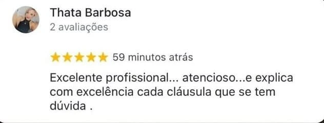 Depoimento de Thata Barbosa sobre Laercio Pisoni Advocacia